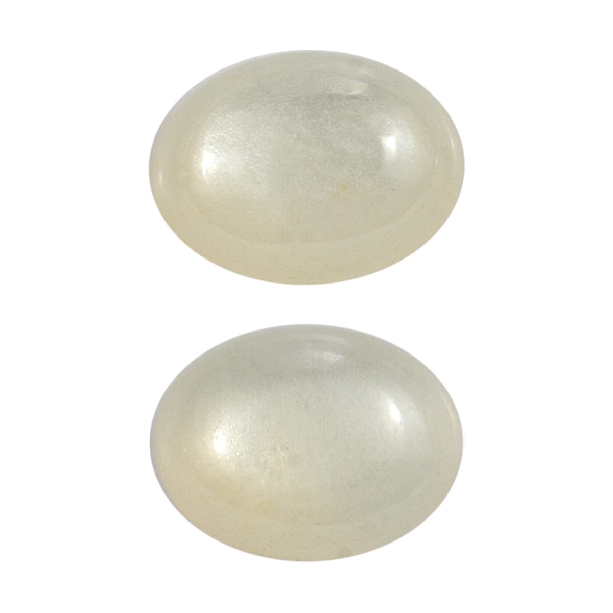 Set Of 2 White Moonstone Oval Cut Cut 8X6 mm Gemstone, 2.96 Ct