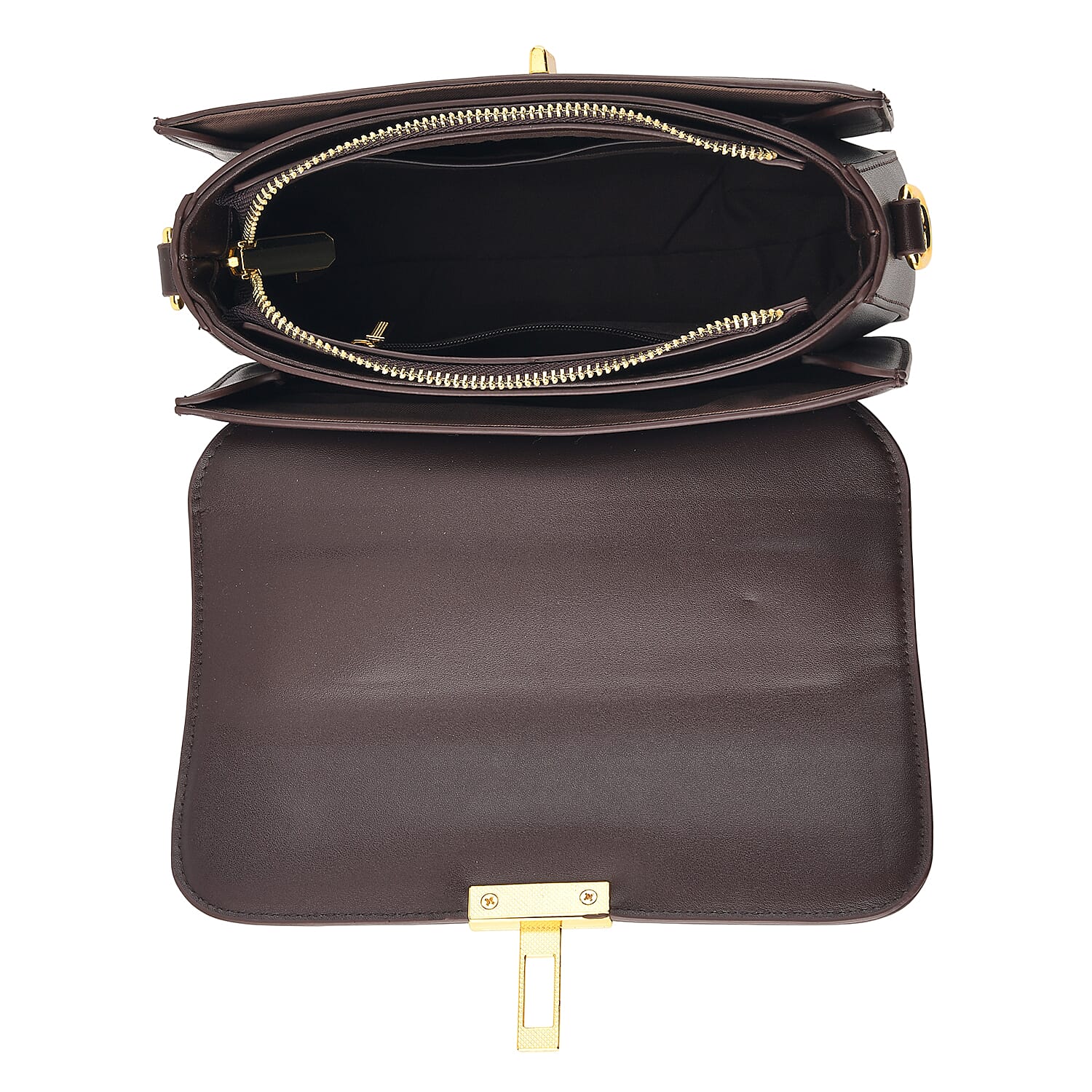Designer Inspired Embroidered Top-Handle Satchel with Adjustable Crossbody Strap - Black & Brown