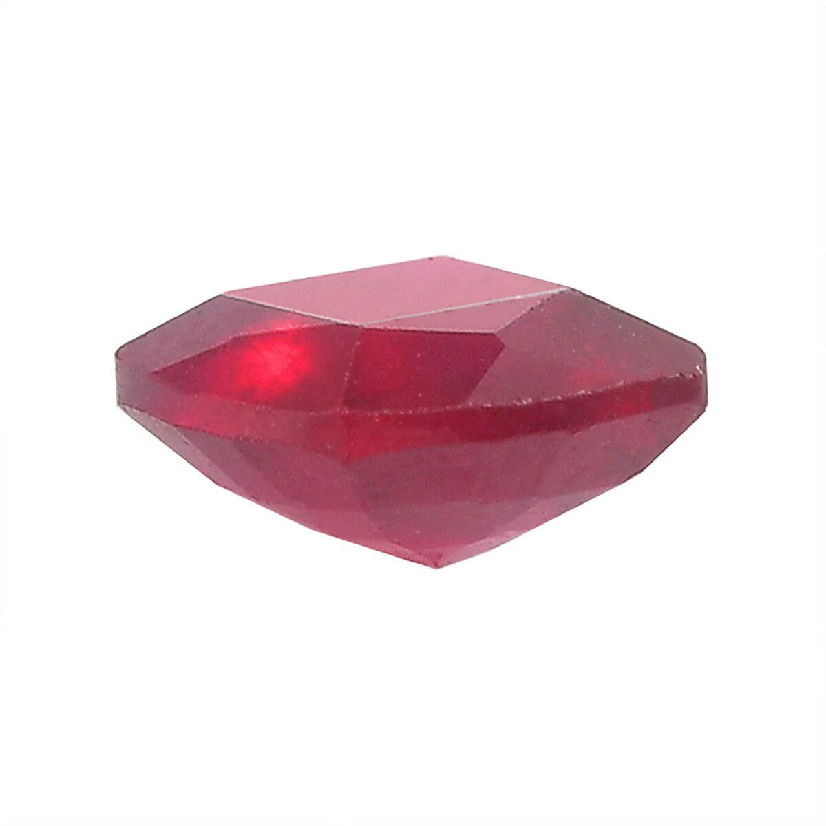 Set Of 2 Fissure Filled Ruby Cushion Cut 5X5 mm Gemstone, 1.71 Ct