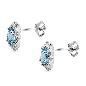https://tjcuk.sirv.com/Products/85/0/8502065/D-Joy-Blue-Zircon-Moissanite-Sunburst-Halo-Earring-with-Push-Back-in-R_8502065_4.jpg?w=342&h=342