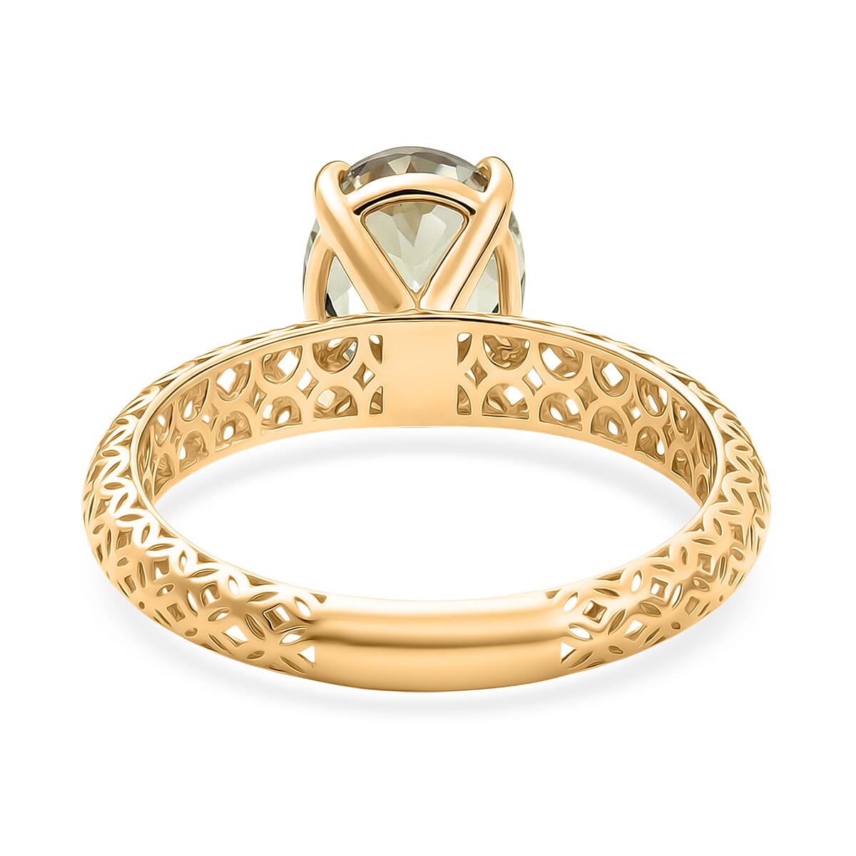 Tony Diniz Collection - 14K Yellow Gold AAAA Turkizite Mirage Solitaire Ring 3.00 Ct.