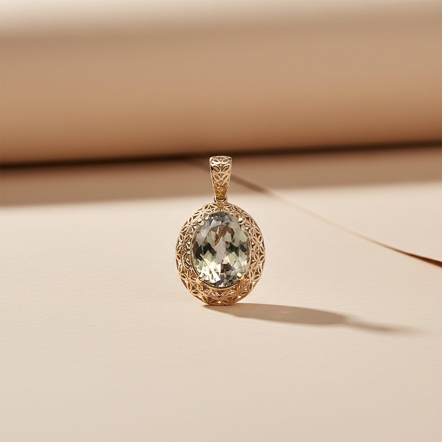 Tony Diniz Collection - 18K Yellow Gold AAAA Turkizite Tarakashi Solitaire Pendant 2.92 Ct.