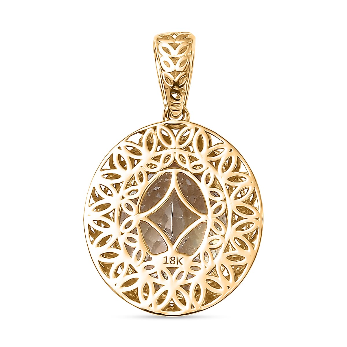 Tony Diniz Collection - 18K Yellow Gold AAAA Turkizite Tarakashi Solitaire Pendant 2.92 Ct.