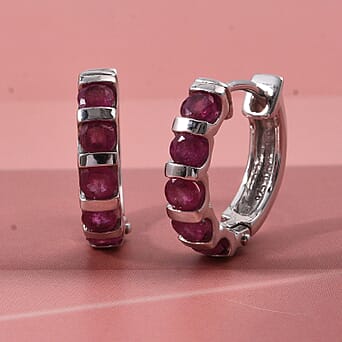 https://tjcuk.sirv.com/Products/85/0/8502268/D-Joy-African-Ruby-Earring-with-Hoop-in-Rhodium-Overlay-Sterling-Silve_8502268_1.jpg?w=342&h=342