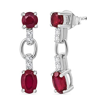 https://tjcuk.sirv.com/Products/85/0/8502272/D-Joy-African-Ruby-White-Zircon-Earring-in-Rhodium-OverlaySterling-Sil_8502272.jpg?w=342&h=342