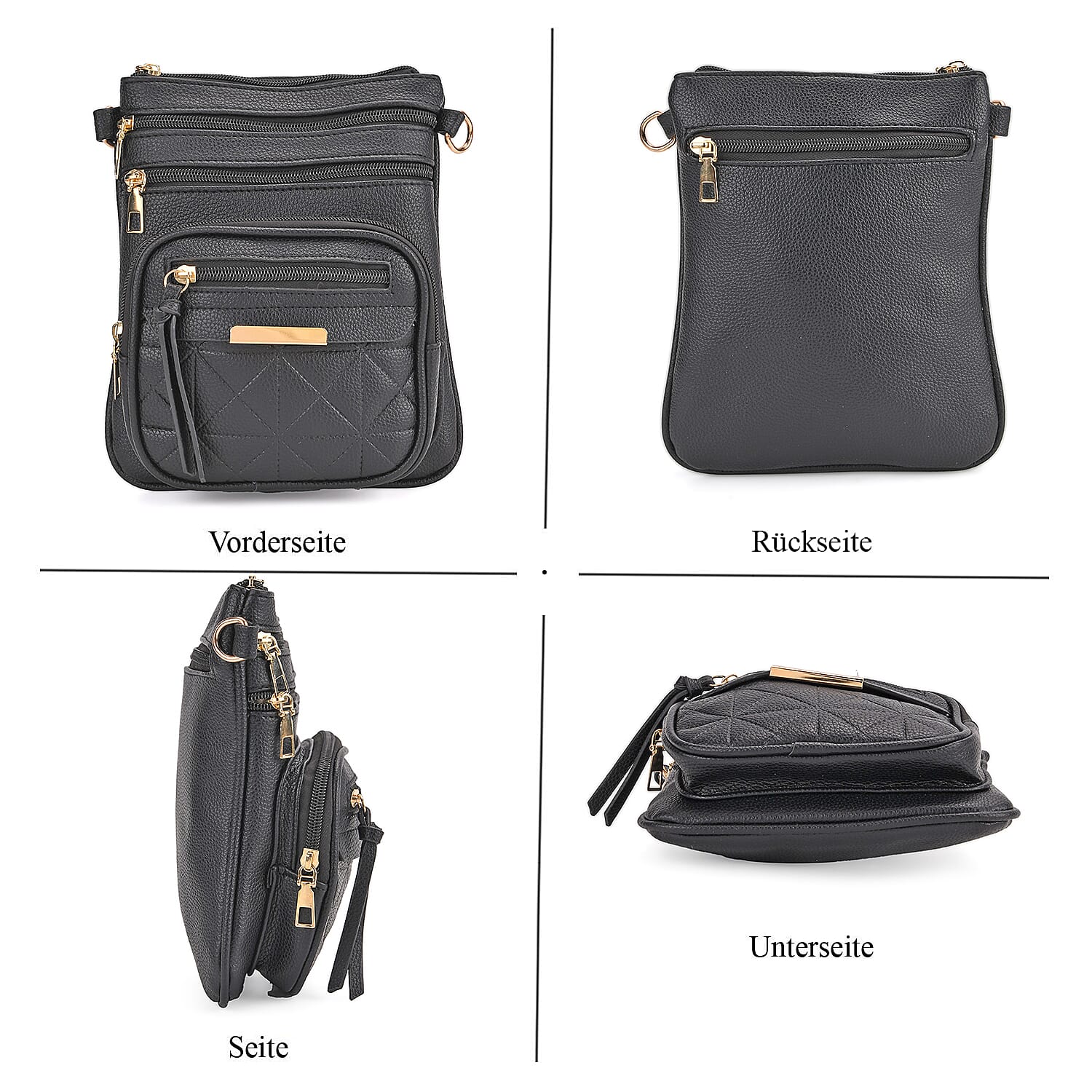 Crossbody Bag (Size - One Size) - Black