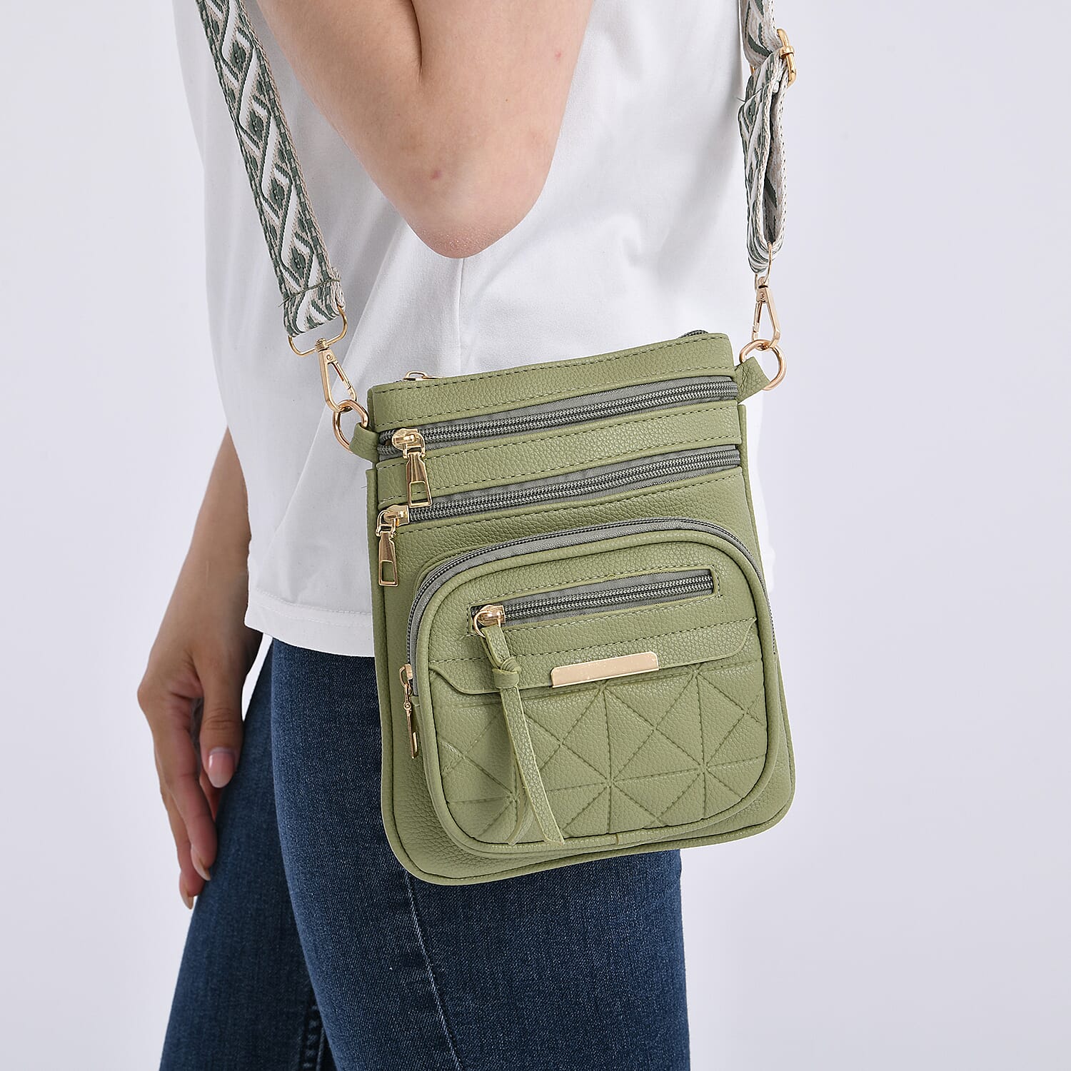 Crossbody Bag (Size - One Size) - Dark Green