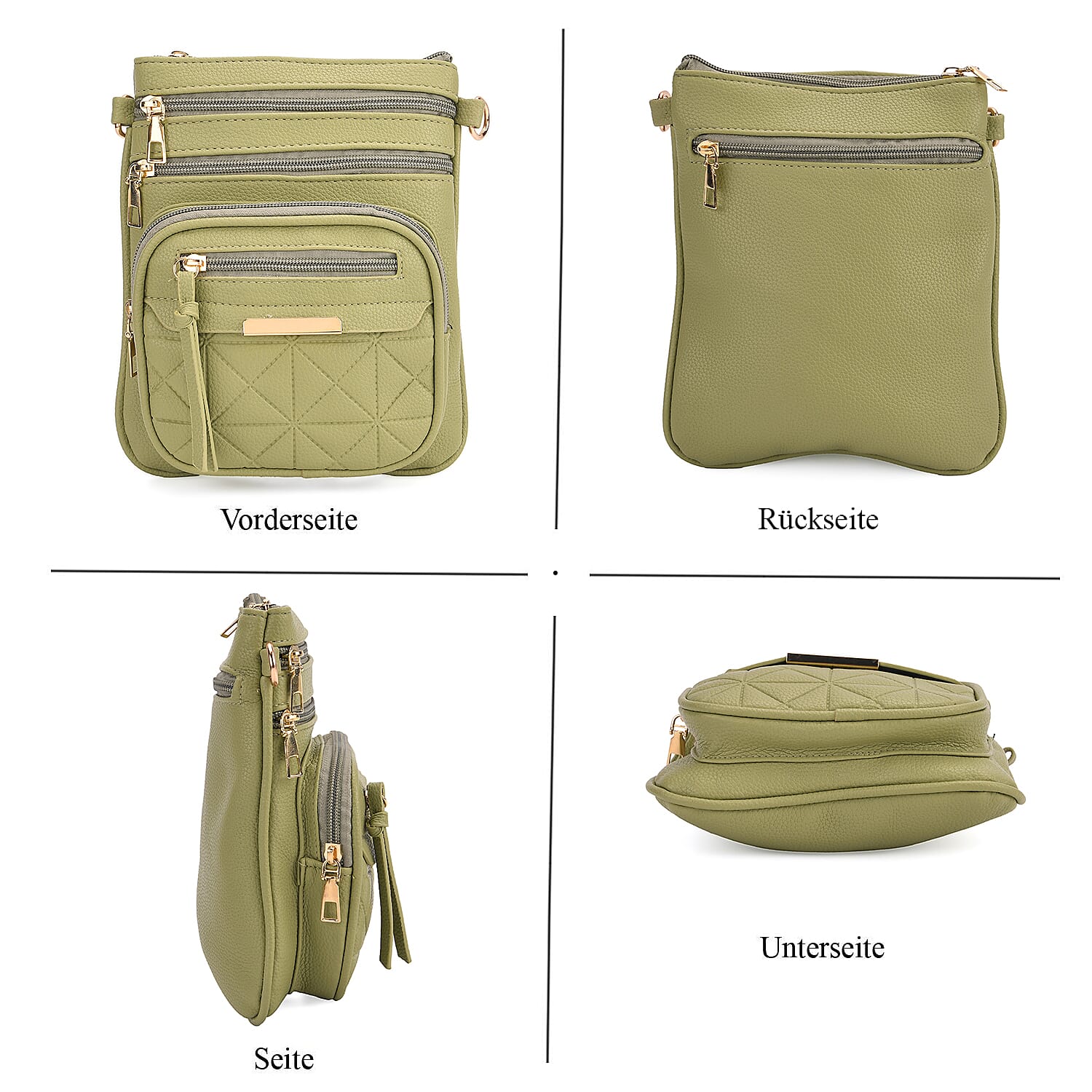 Crossbody Bag (Size - One Size) - Dark Green