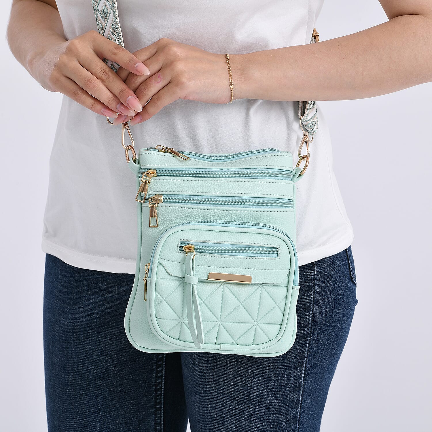 Crossbody Bag (Size - One Size) - Mint Green