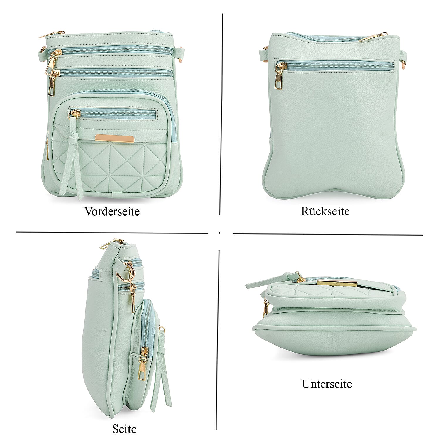 Crossbody Bag (Size - One Size) - Mint Green