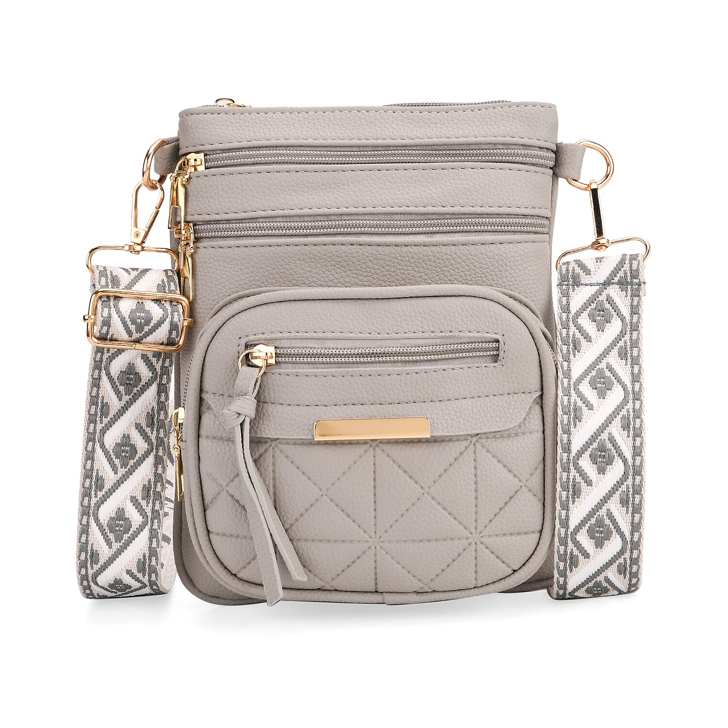 Crossbody Bag (Size - One Size) - Grey