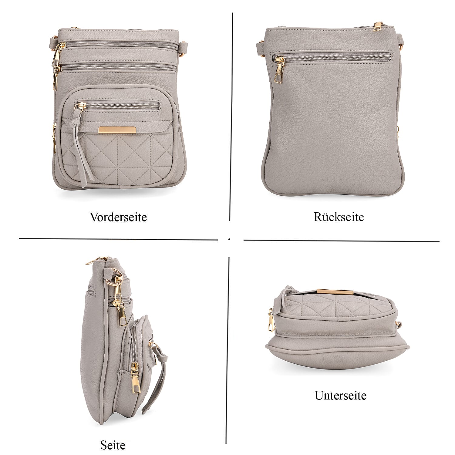 Crossbody Bag (Size - One Size) - Grey