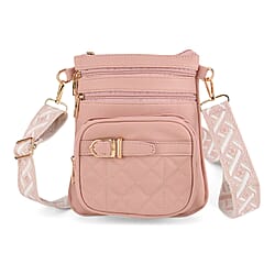 Webbing Strap Sling Phone Bag - Brown