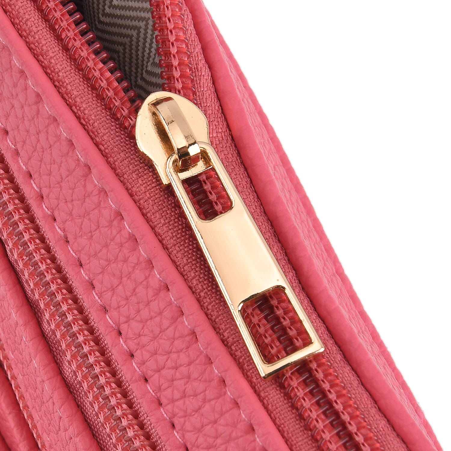 Webbing Strap Sling Phone Bag - Rose Pink