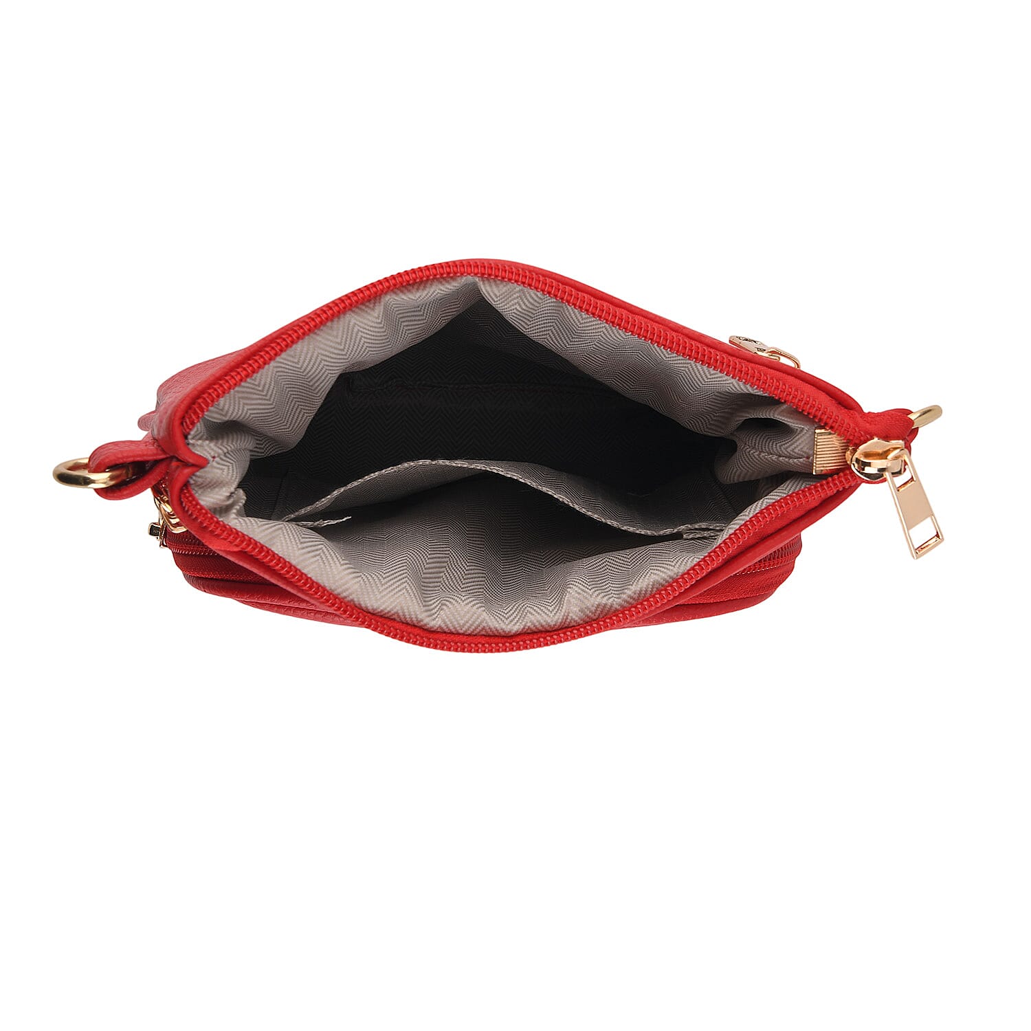 Webbing Strap Sling Phone Bag - Red