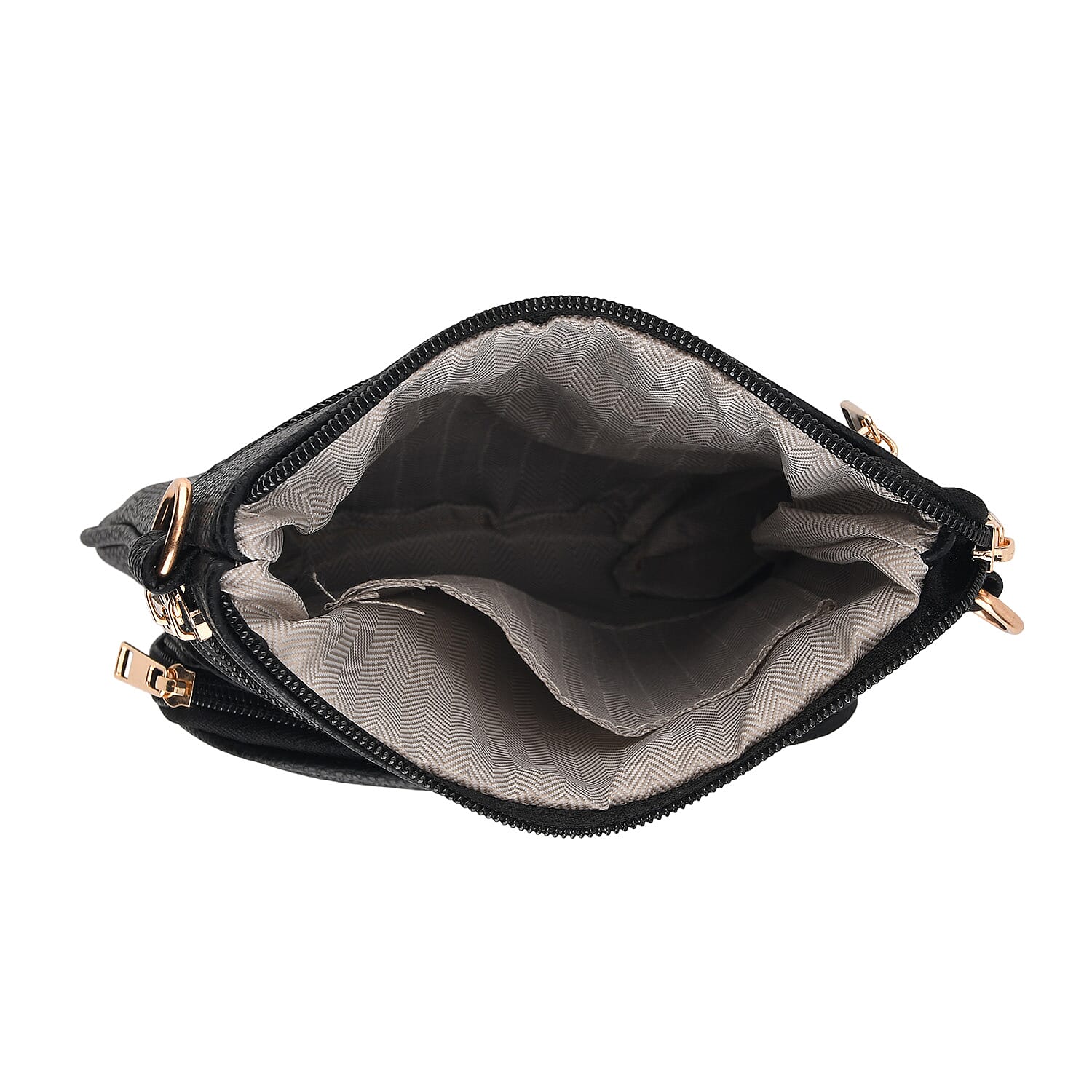 Webbing Strap Sling Phone Bag - Black