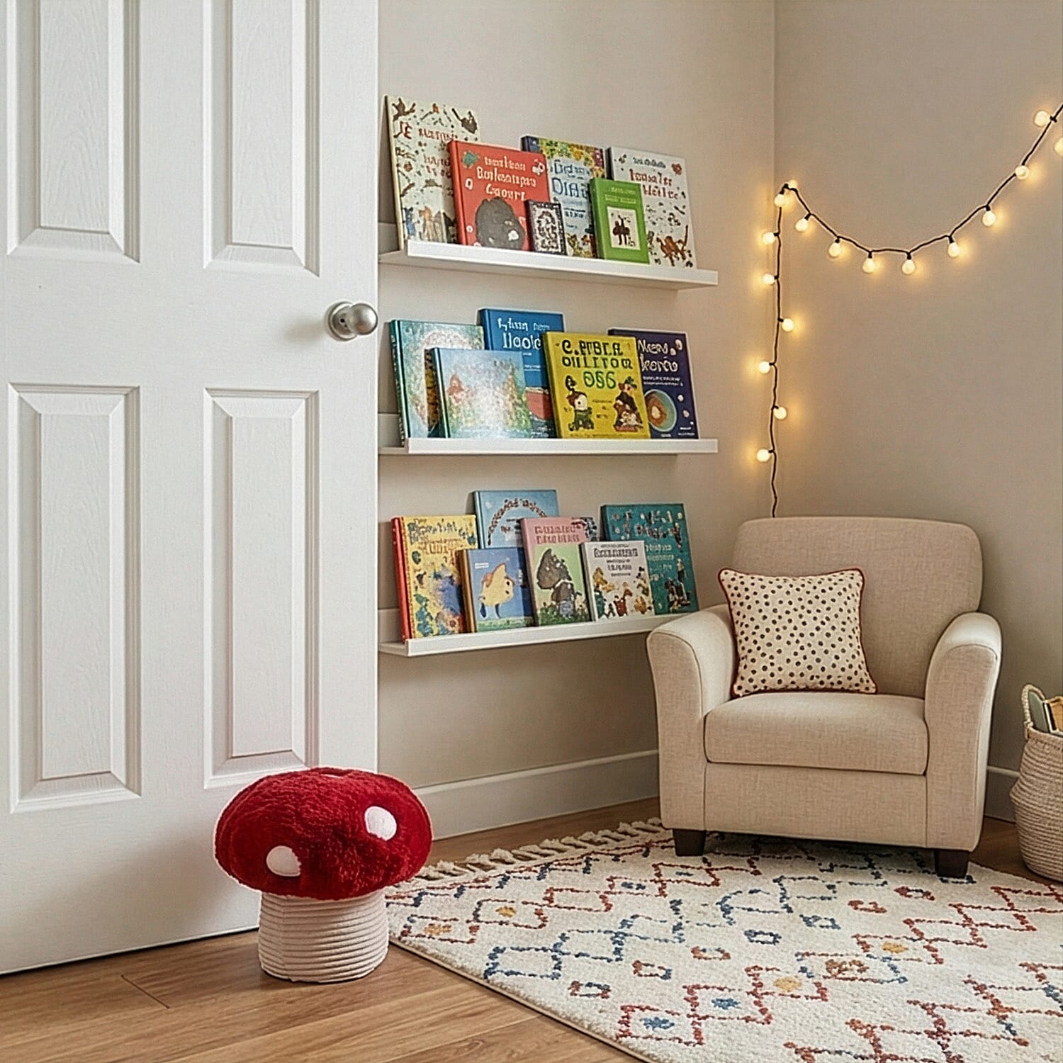 Toadstool Decorative Weighted Door Stop (23 cm) - Red