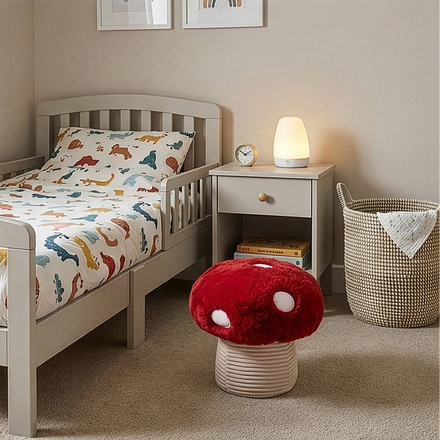 Toadstool Decorative Weighted Door Stop (23 cm) - Red