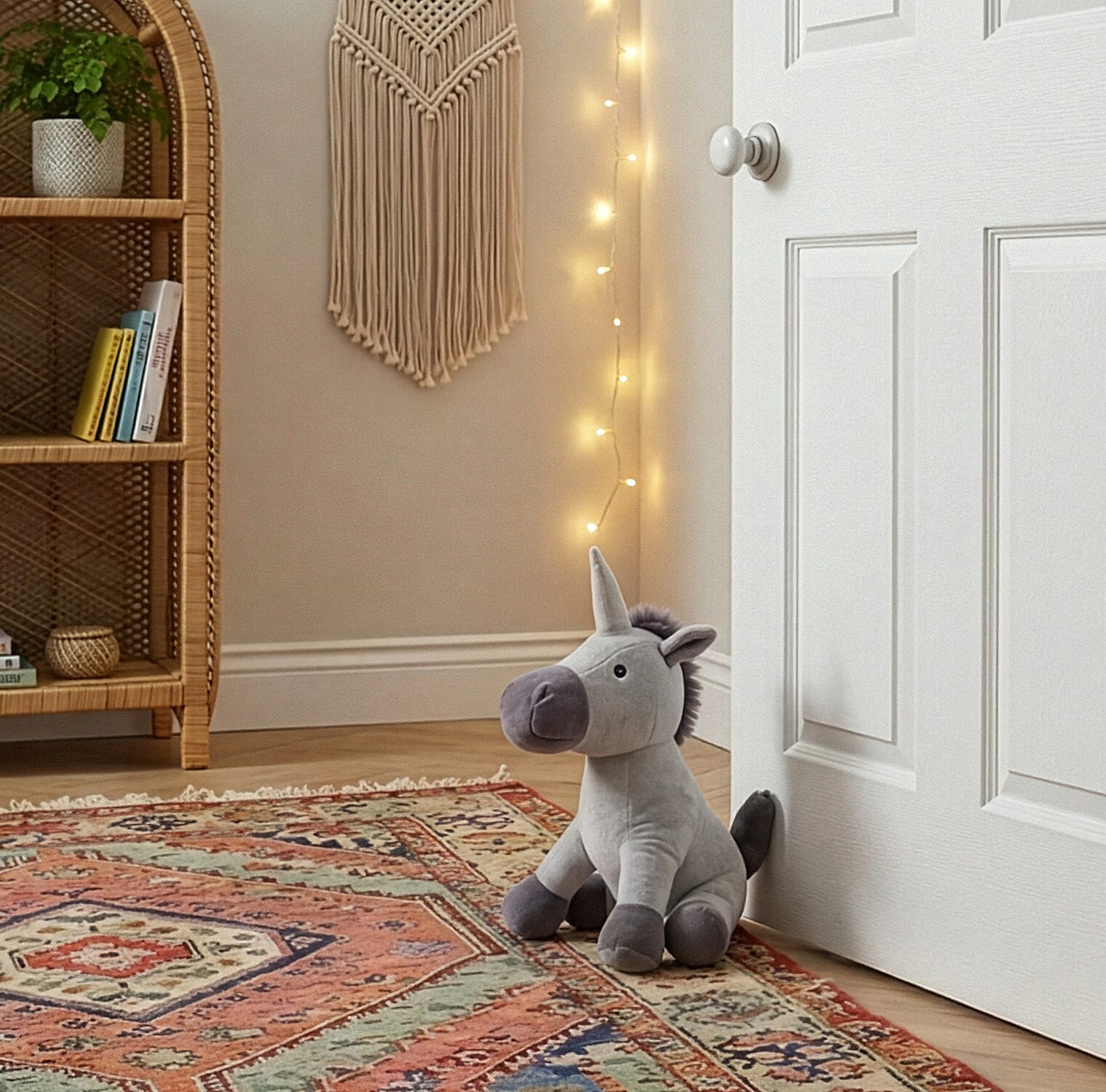 Unicorn Weighted Door Stop (25cm) - Grey