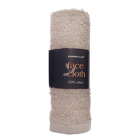 Premium 100% Cotton Face Cloth (30 x 30 cm) - Light Grey