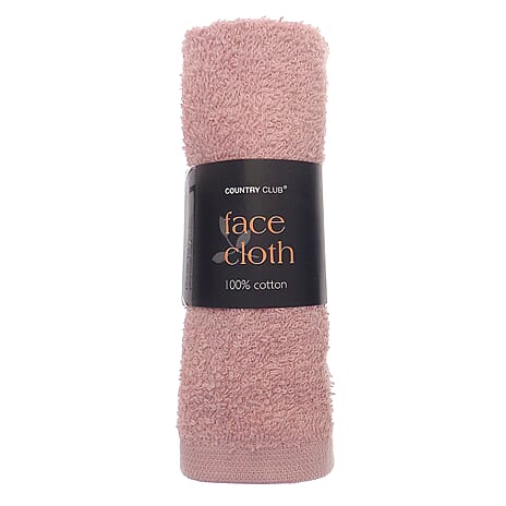 Premium 100% Cotton Face Cloth (30 x 30 cm) - Pink