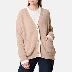Wildflower Cosy Knit Contrast Pocket Cardigan