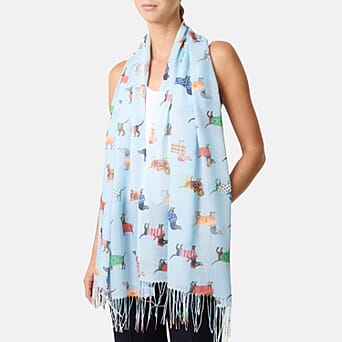 https://tjcuk.sirv.com/Products/85/0/8502654/QED-London-Sausage-Dog-Print-Scarf-One-Size-Blue_8502654.jpg?w=342&h=342