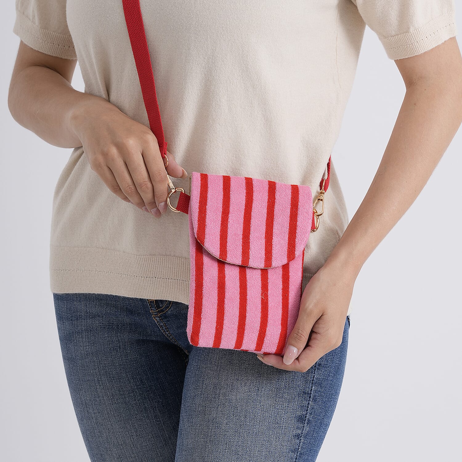 Crossbody Bag (Size - One Size) - Pink