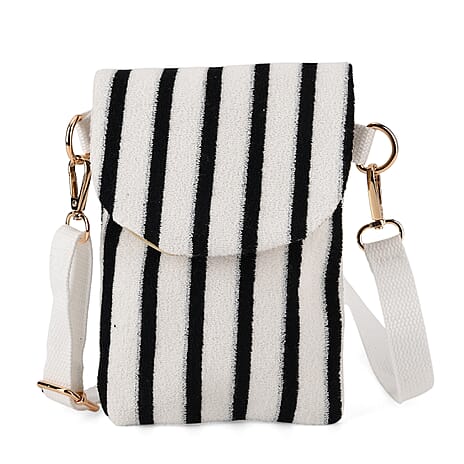 Crossbody Bag (Size - One Size) - White Black