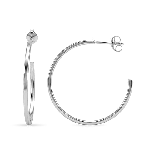 Close Out Deal - Sterling Silver Push Post Hoop Earring