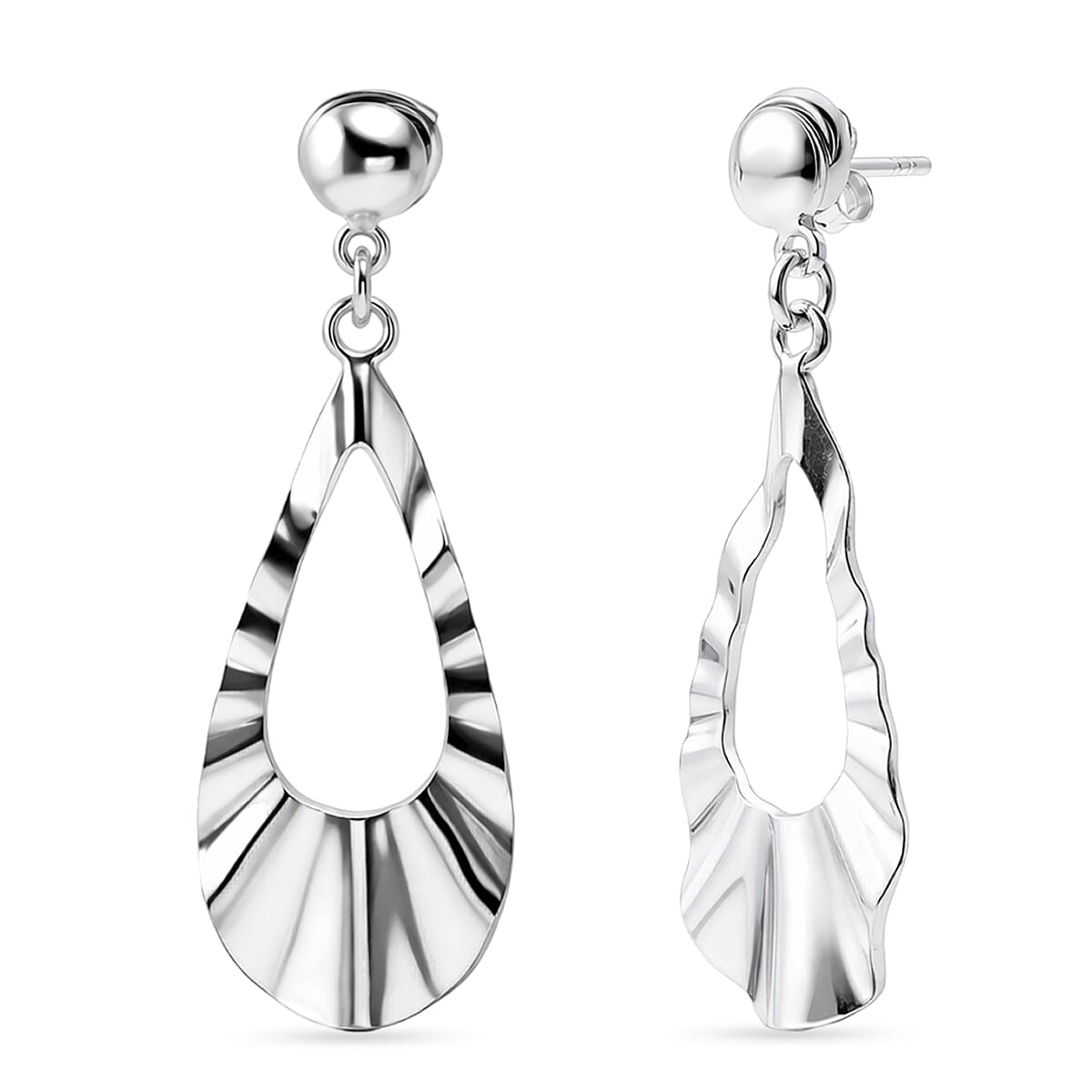 Close Out Deal - Sterling Silver Dangle Earring with Push Back