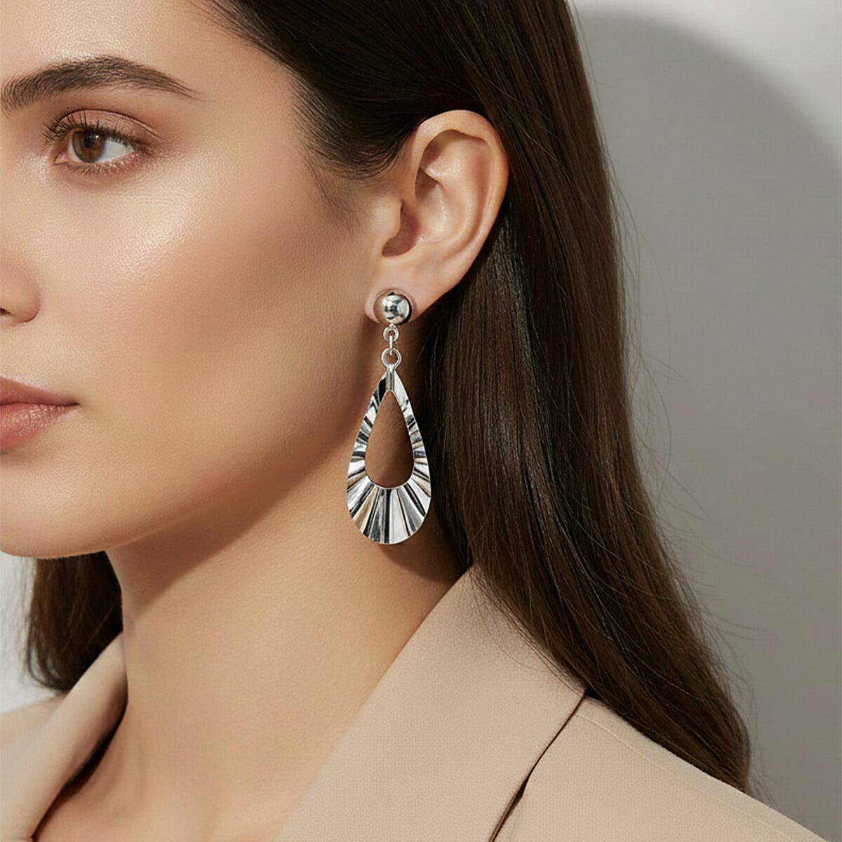 Close Out Deal - Sterling Silver Dangle Earring with Push Back