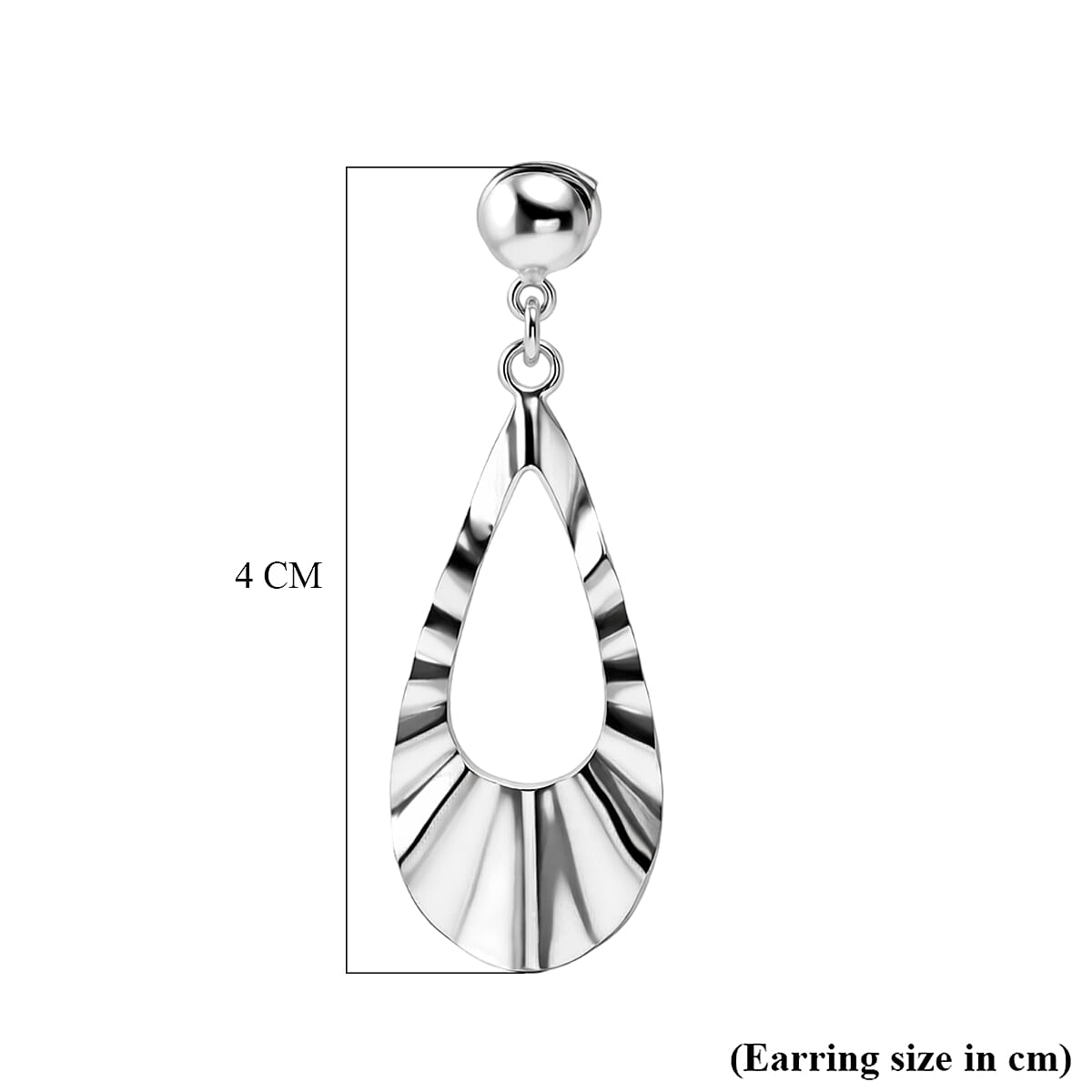 Close Out Deal - Sterling Silver Dangle Earring with Push Back