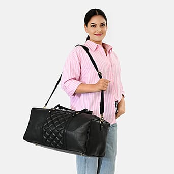 https://tjcuk.sirv.com/Products/85/0/8503552/Valissiere-Leather-Patterned-Travel-Bag-Size-51x25x25-Black_8503552_1.jpg?w=342&h=342