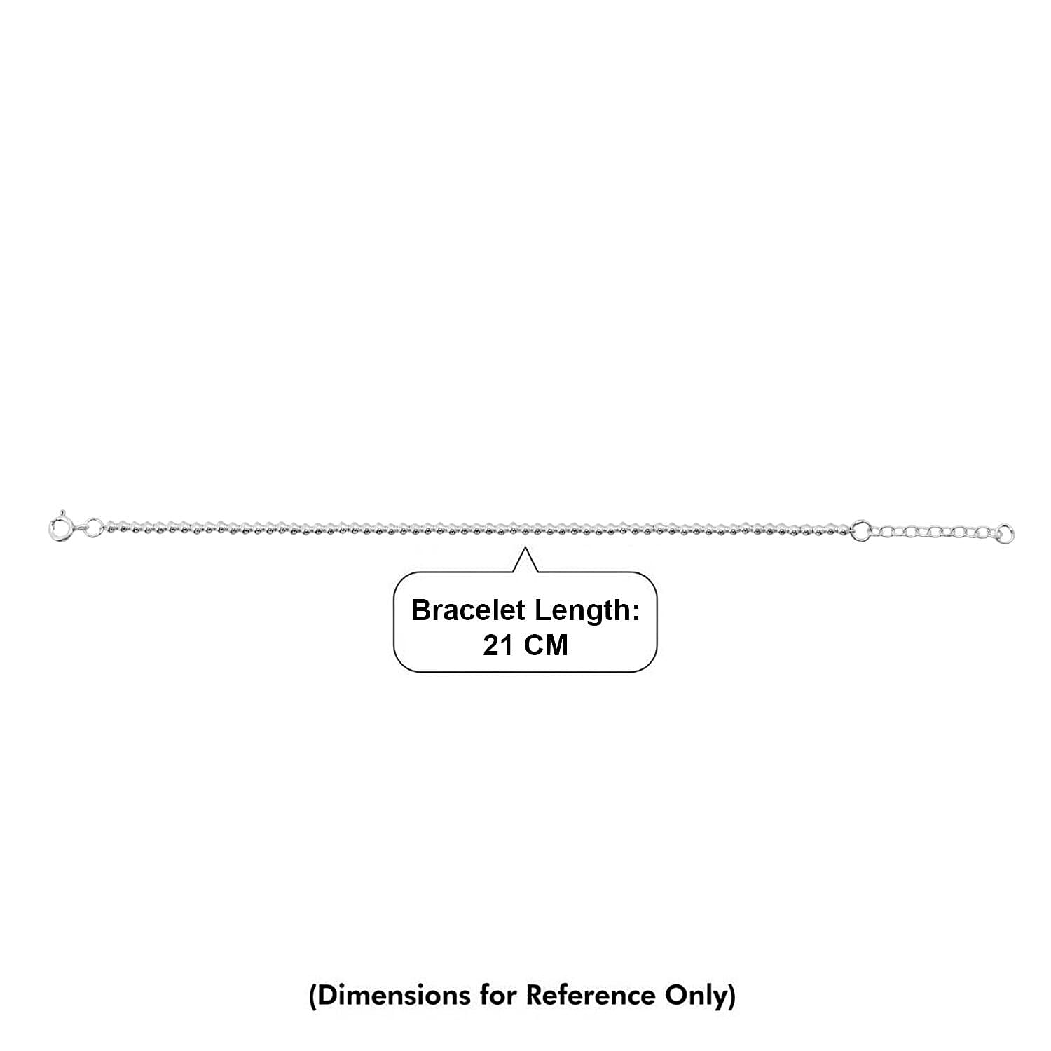 Close Out Deal - Sterling Silver Stretchable Bracelet (Size - 7-1 EXT) with Spring Clasp