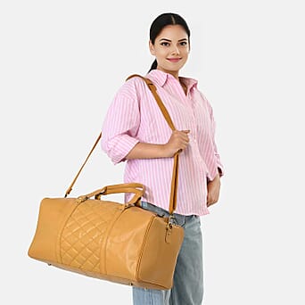 https://tjcuk.sirv.com/Products/85/0/8503589/Valissiere-Leather-Patterned-Travel-Bag-Size-51x25x25-Mustard_8503589_1.jpg?w=342&h=342
