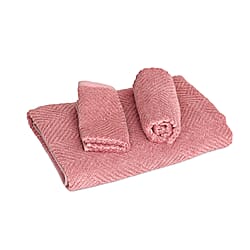 LIVMORE Set of 3 Bamboo Towels - Face Towel 33x34 CM, Hand Towel 33x73 CM, Bath Sheet 70x140 CM - Blue