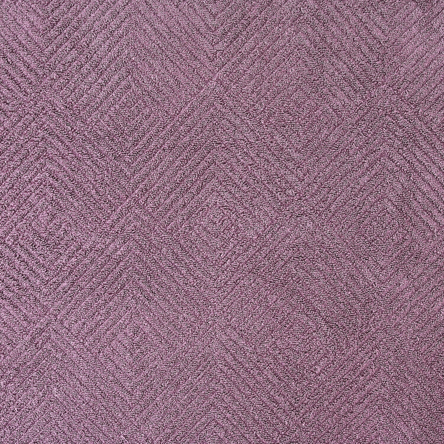 LIVMORE Bamboo Patterned Towel (Size 33x1 cm) - Purple & Pink