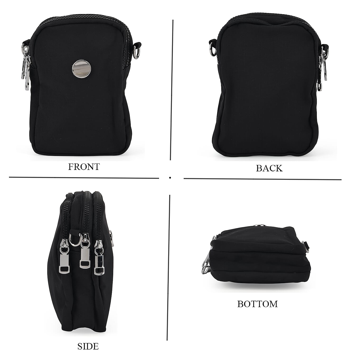 Crossbody Bag (Size - One Size) - Black