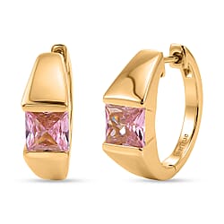 EverTrue - Yellow Cubic Zirconia Full Hoop Earring 3.50 Ct.