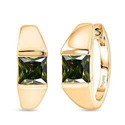 EverTrue - Yellow Cubic Zirconia Full Hoop Earring 3.50 Ct.