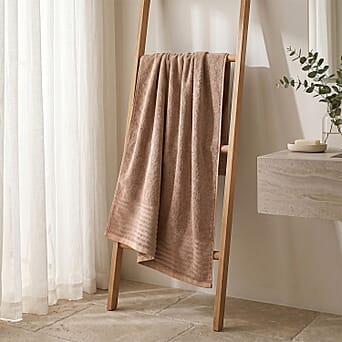 https://tjcuk.sirv.com/Products/85/0/8503788/LIVMORE-Bamboo-Patterned-Towel-Size-160x1-cm-Brown-Pink_8503788.jpg?w=342&h=342