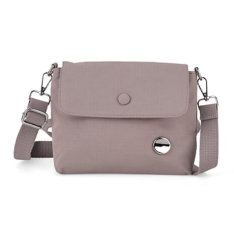 Sling Crossbody Messenger Bag - Light Grey