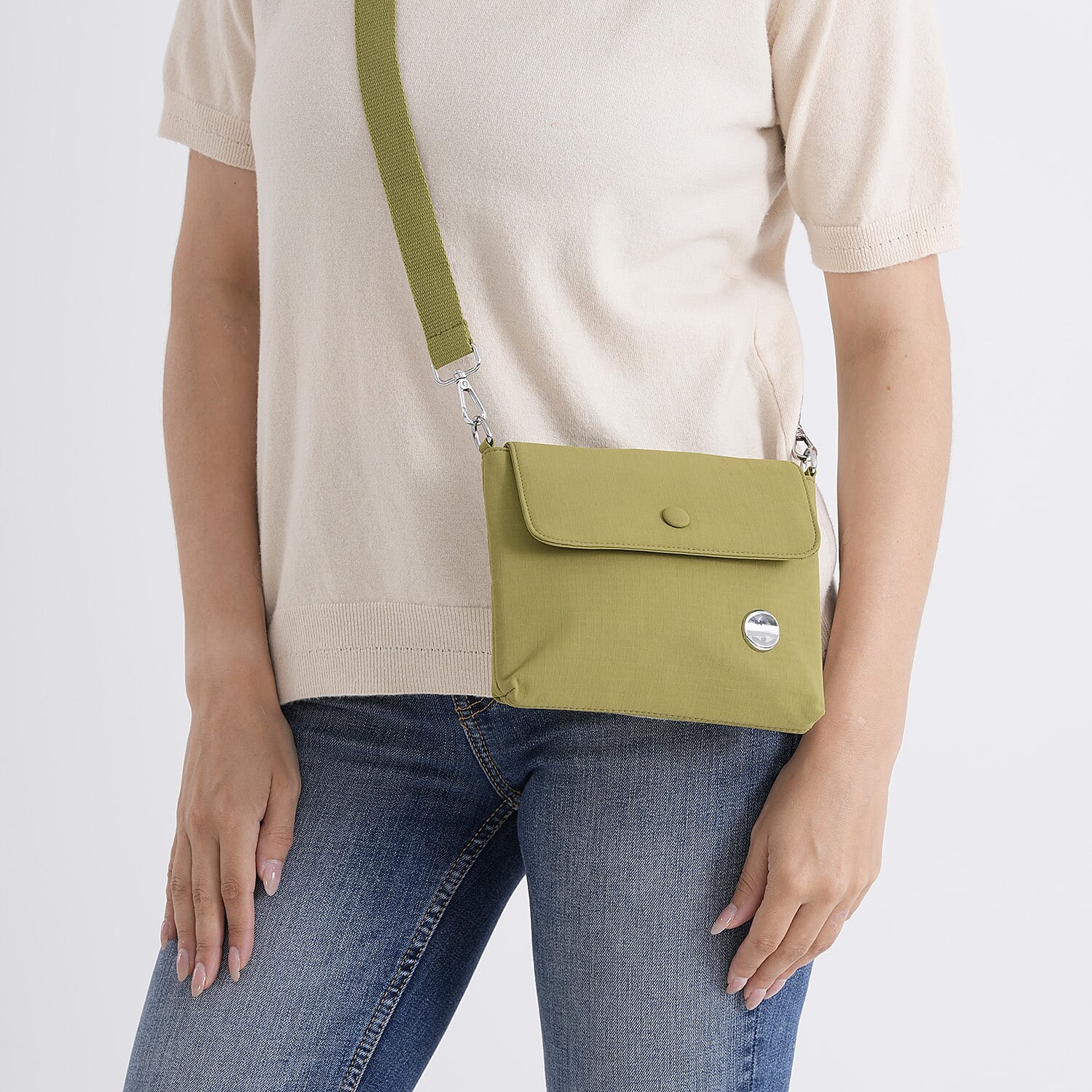 Sling Crossbody Messenger Bag - Green