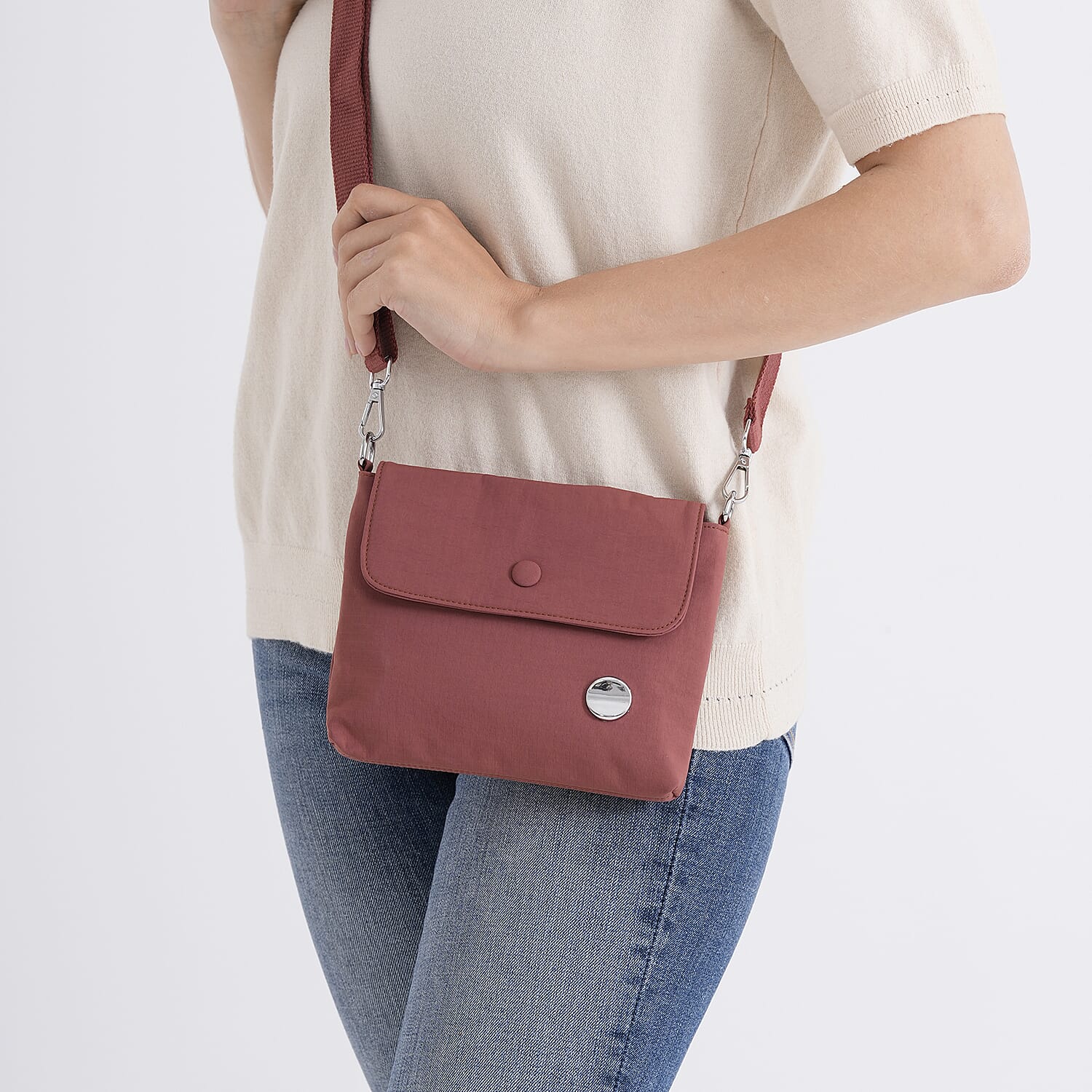 Sling Crossbody Messenger Bag - Red