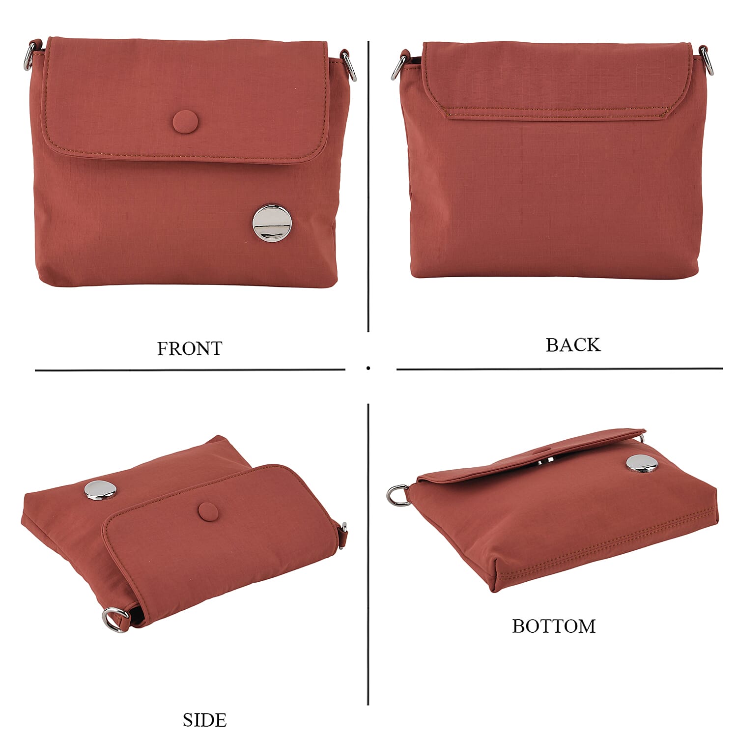 Sling Crossbody Messenger Bag - Red