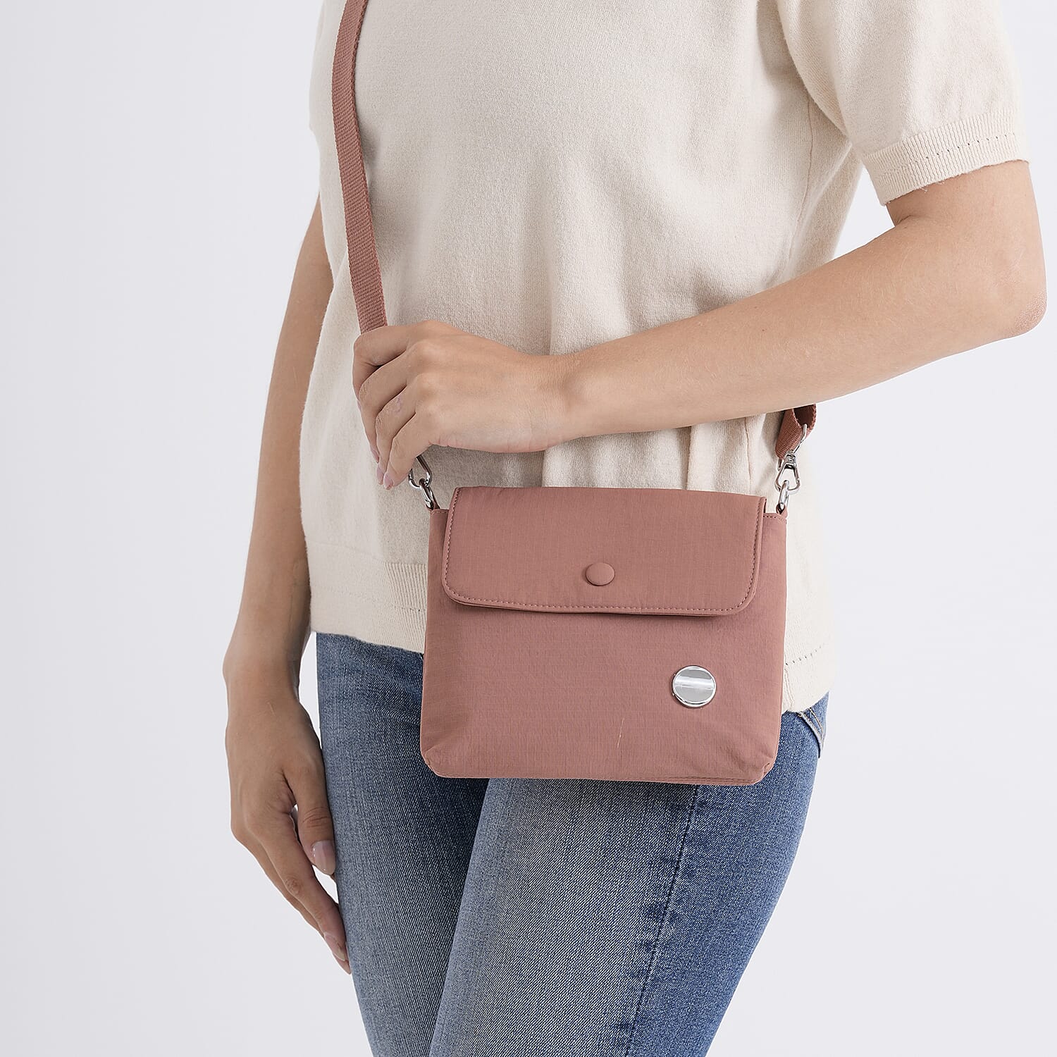 Sling Crossbody Messenger Bag - Orange