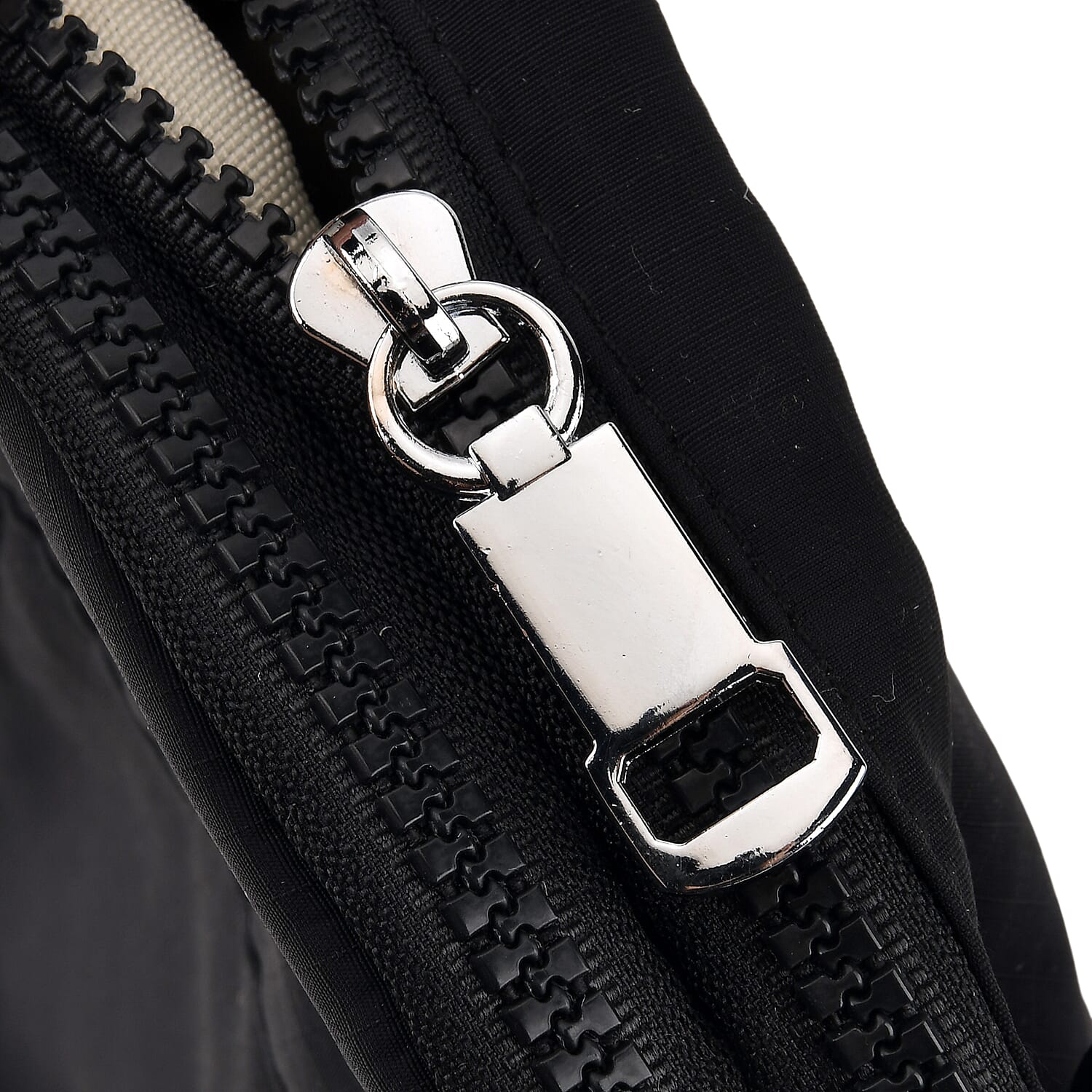Multi-Pocket Crossbody Messenger Bag with Top Handle - Black