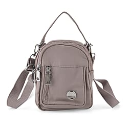 Multi-Pocket Crossbody Messenger Bag with Top Handle - Red