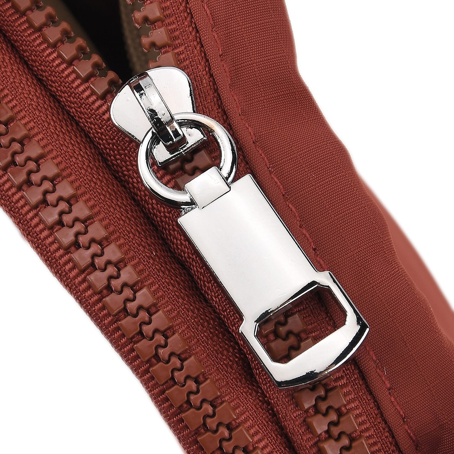 Multi-Pocket Crossbody Messenger Bag with Top Handle - Red